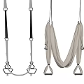 Comfortable Yoga Hammock and Straps Sports Equipment for Home Fitness and Yoga Practice