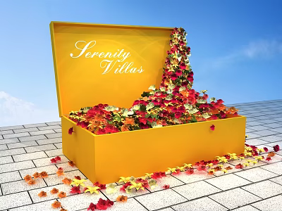 Modern Beauty Chen Jibaoqin Imperial Court Model Room Open Gift Box 3d model