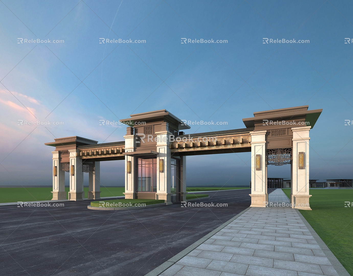 Scenic Gate Head 3d model