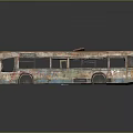 Industrial LOFT Bus Old Bus Abandoned Bus Large Bus 3d model