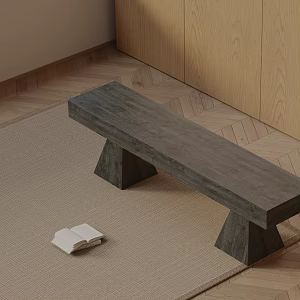 Modern shoe changing stool 3d model