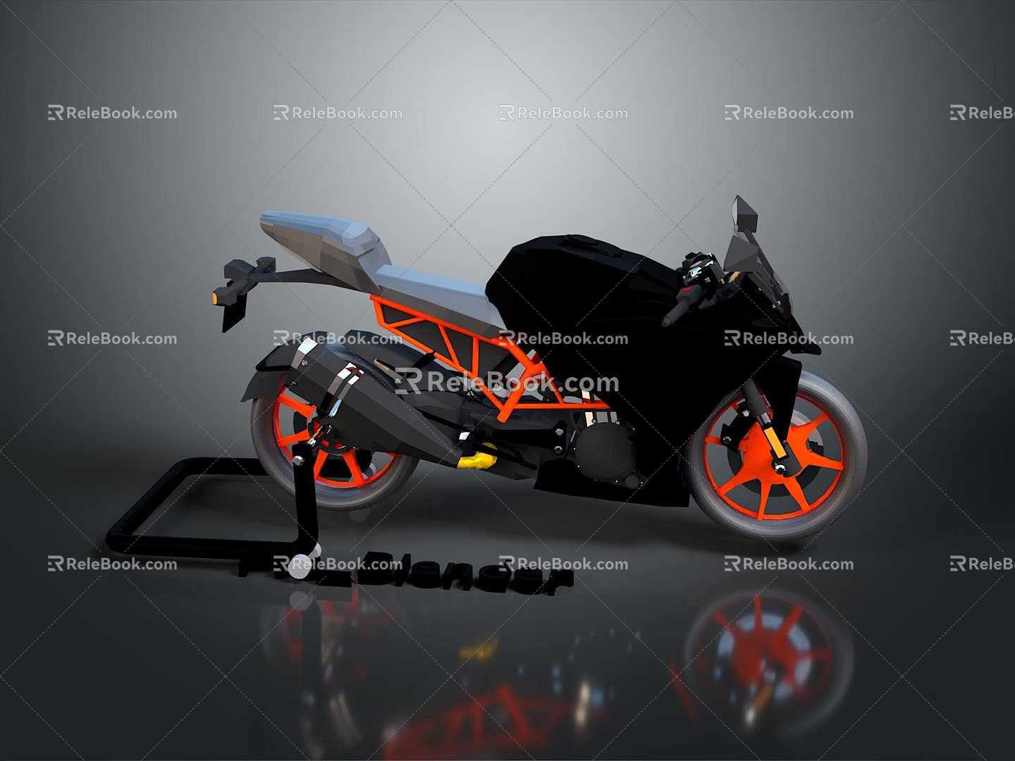 Motorcycle Two-wheeled Motorcycle Cross-country Motorcycle Road Race Motorcycle Motor Vehicle Transport 3d model