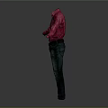 Long Sleeve Pink Shirt With Dark Jeans On Full Length Mannequin