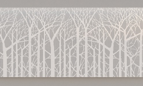 tree-like perforated plate 3d model