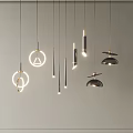 Pendant lamp combination 3d model