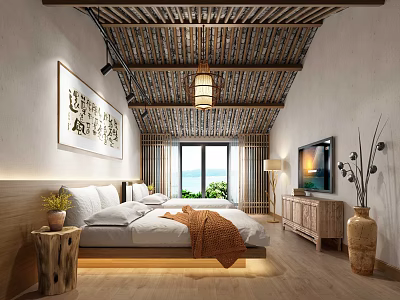 Quiet Room Homestay Room 3d model