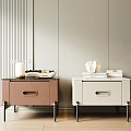 Modern bedside table bedside table combination 3d model