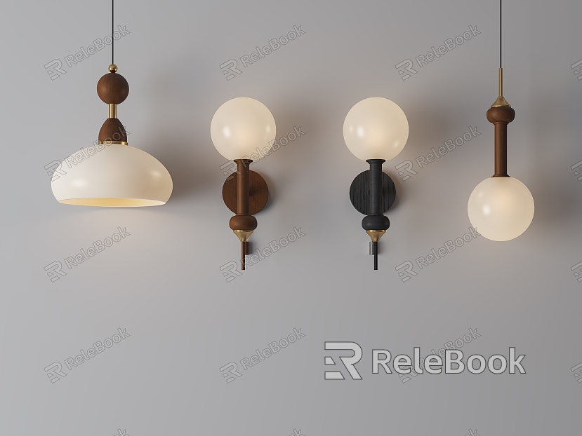 retro wind wall lamp chandelier model