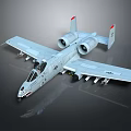 Modern Fighter Lightning Attack Aircraft Lightning Attack Aircraft 3d model