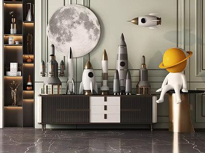 Modern Toys Rocket Children's Toys 3d model Modern Toys Rocket Children's Toys 3d model