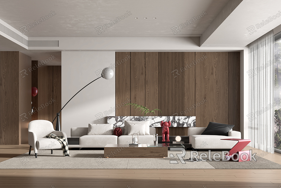 modern living room model