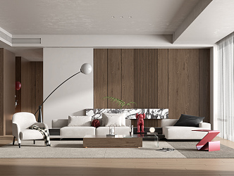 modern living room 3d model