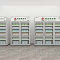 GSP Certified Medicine Cool Cabinets With Glass Doors And Organized Medicines