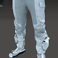 White Astronaut Spacesuit For Space Missions With Helmet And Protective Layers