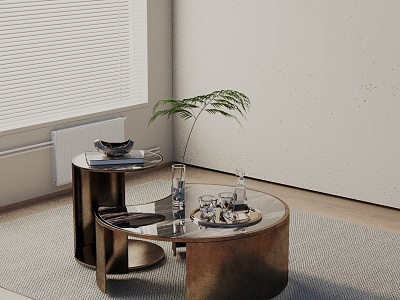 Modern coffee table model