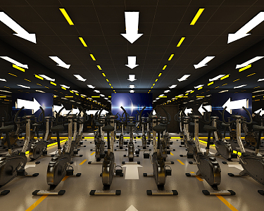 Modern Gym 3d model