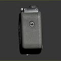 Vintage Electronic Camera With Classic Retro Design And Shiny Metal Body