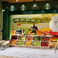 Public Office Space Featuring Fresh Fruit Promotion Display And Camera Equipment 3d model