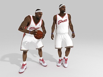 NBA star LeBron James 3d model