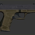 pistol semi-automatic pistol automatic pistol modern weapon hot weapon hot weapon gun military 3d model