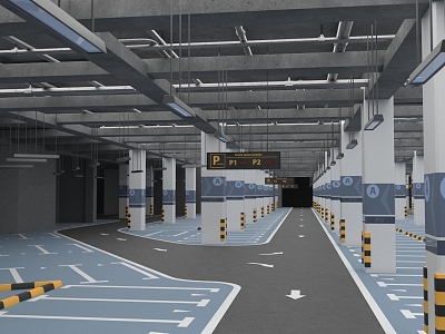 Underground Parking Modern Parking model