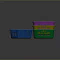 Adorable Kittens Playing in Colorful Plastic Baskets with Blue Purple Green Yellow