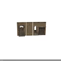 Traditional Entry Gates with Various Arched Designs and Wooden Doors on Brick Walls