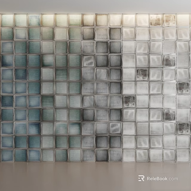 Diverse Square Building Components With Textured Surfaces Varied Colors And Grid Patterns 3d model