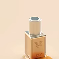 Luxurious Revitalizing Face Cream In Golden Bottle With Silver Cap Design