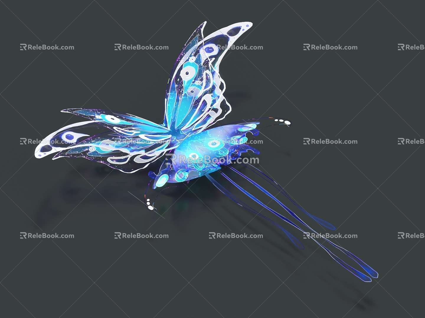 Butterfly Camouflage Butterfly Color Butterfly Luminous Butterfly Science Fiction Butterfly Magic Butterfly 3d model