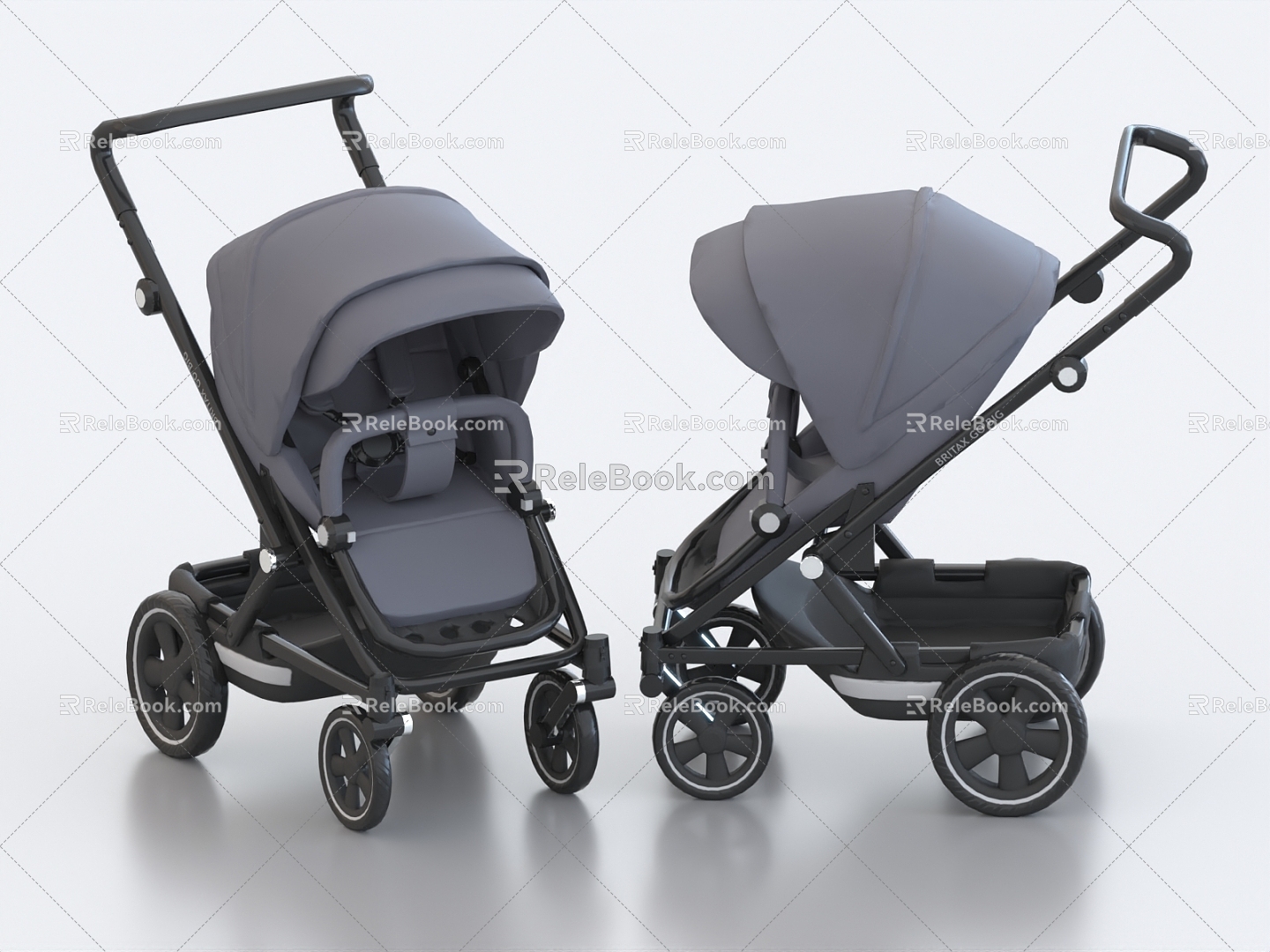 Baby Stroller Baby Stroller Stroller Trolley Cradle Children's Products 3d model