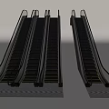 modern elevator escalator elevator 3d model