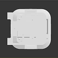 White Plastic Square Component With Holes Grooves And Bottom Support Structure For Electronic Device Base