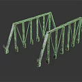 Industrial Metal Frame Equipment With Rustic Steel Support Structures And Base Plates