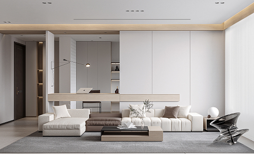 modern living room 3d model