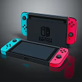 Nintendo Switch Electronic Gaming Console With Red And Blue Controllers And Portable Design 3d model