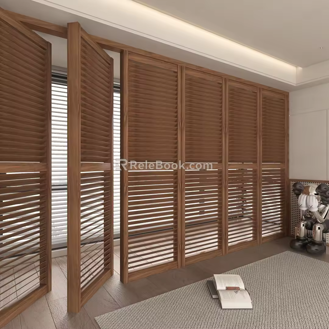 Screen partition 3d model