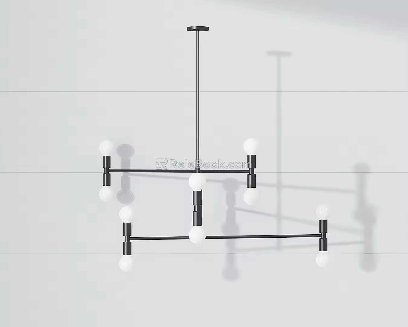 Modern chandelier 3d model