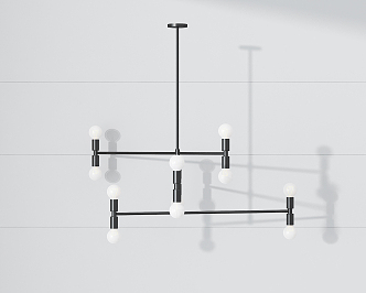 Modern chandelier 3d model