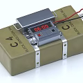 Package Bomb C4 Time Bomb Explosive Detonator 3d model