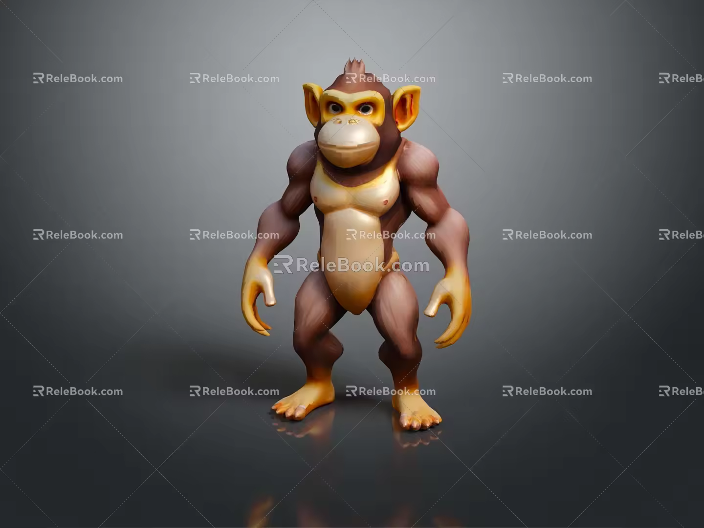Monkey Cartoon Monkey Anime Monkey Stylized Monkey Fantasy Style Monkey Toy 3d model