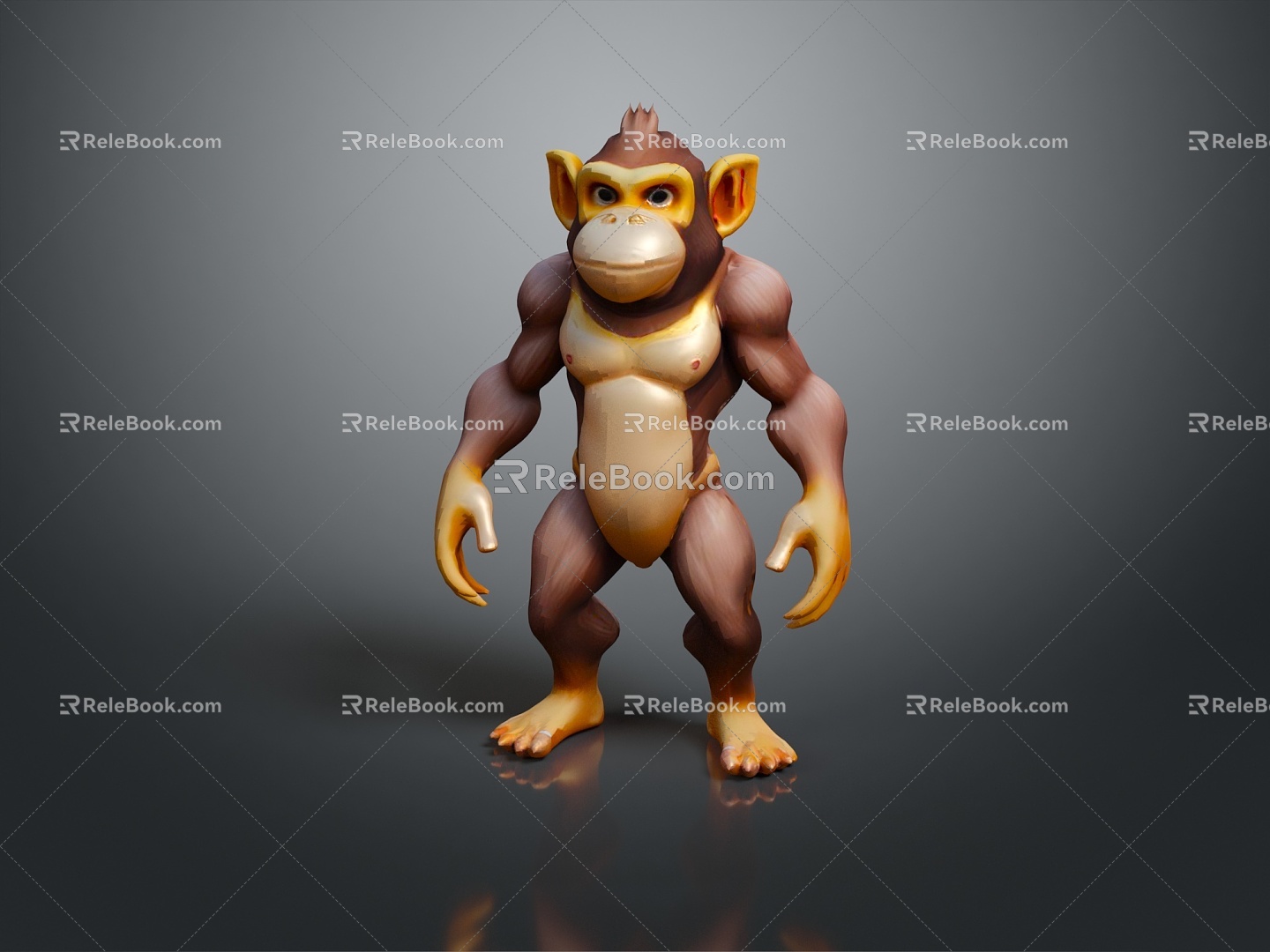 Monkey Monkey Cartoon Monkey Anime Monkey Stylized Monkey Fantasy Style Monkey Toy 3d model