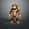 Monkey Cartoon Monkey Anime Monkey Stylized Monkey Fantasy Style Monkey Toy 3d model