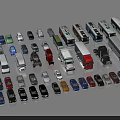 Colorful Model Cars Display With Various Vehicle Types And Different Colors Neatly Arranged