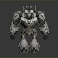 Mech Warrior Mech Soldier Machine Battlearm Mechanical Battlearm Machine Fighter Robot 3d model