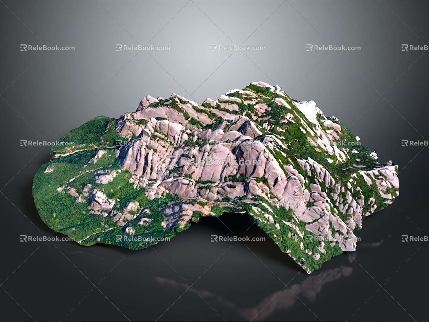 Geography, topography, mountain shape, ridge, ridge, valley, mountain range, canyon, geomorphology, mountain peak, mountain body 3d model