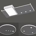 Modern minimalist ceiling lamp 3d model