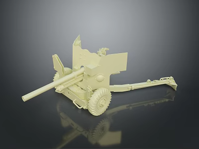 Artillery Gun Artillery Ship Gun Siege Gun Cannon Anti-aircraft Breaking Heavy Gun Heavy Gun 3d model