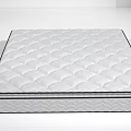 Modern White Quilted Mattress With Layered Design And Comfortable Surface 3d model