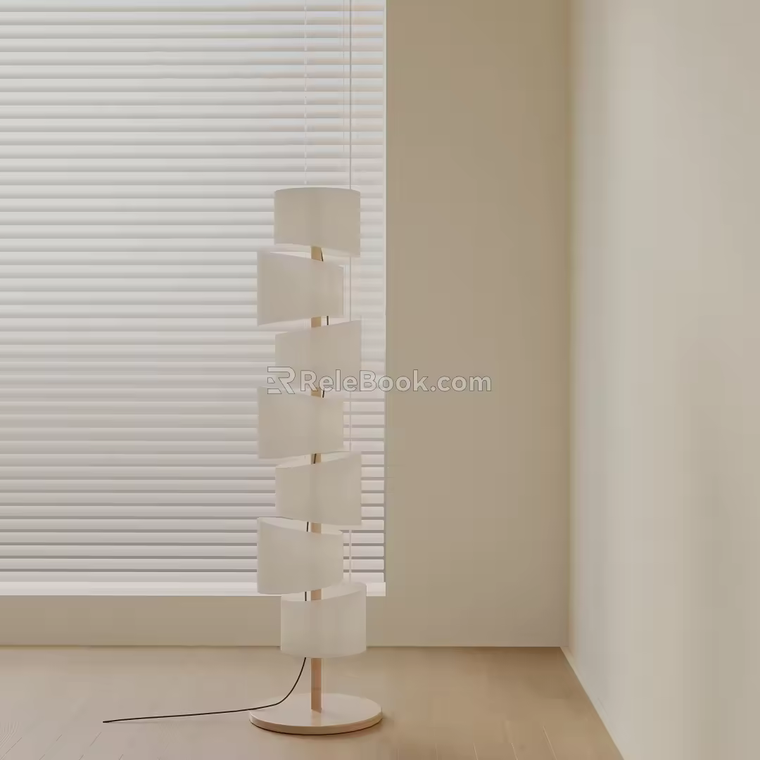 Modern floor lamp 3d model